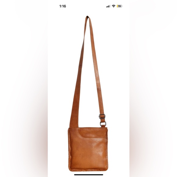 Latico Tan Leather Crossbody Bag with Timeless Design - Picture 3 of 8
